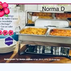 Servidor De Bufet De Acero Inoxidable Nuevo En Su Caja Solo El Servidor 🌺 Princess House 🌺