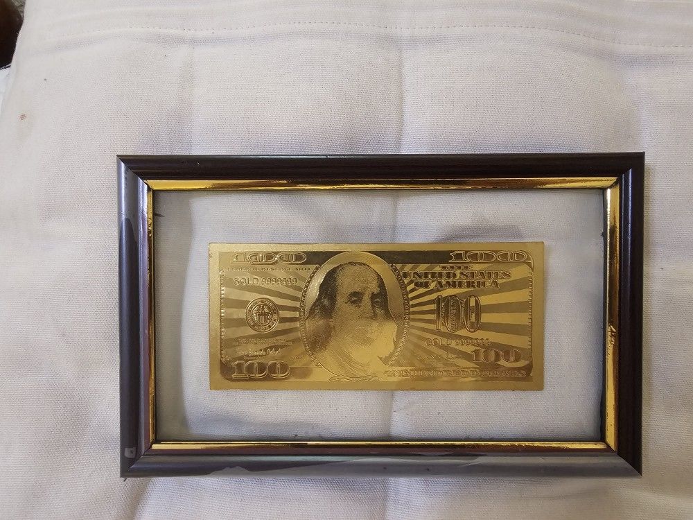 GOLD PLATED $100