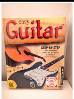 🎸Easy Guitar 🎸 CD~ROM Step-By-Step  Instructions - IBM PC / MAC  *NIB*