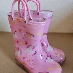 Rain Boots Lights Up Size 8 Toddler