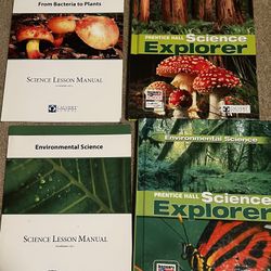 Set of Science Books Calvert Prentice Hall Science Explorer: Environmental Science Prentice Hall Science Explorer From Bacteria to Plants and lesson m