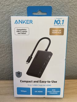 NEW Anker 332 5-in-1 USB-C Hub