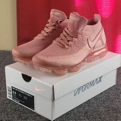 Air VaporMax Flyknit 2 'Rust Pink Womens Size 6.5 OR 7.5 New
