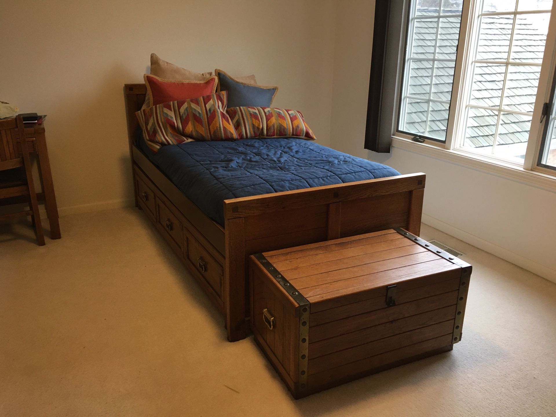 Boys Bedroom Set - 8 piece hardwood
