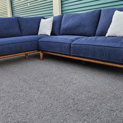 Macy's "Jollene" Blue 2pc Sectional Couch  ($2.6K+ Retail Value...60% OFF!!!)