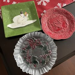 Christmas Plates Dishes