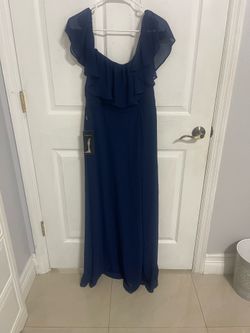 Navy blue dress bridesmaid or guest