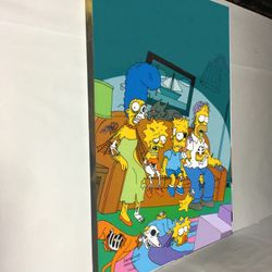 Canvas wall decoration 30”x42”. Brand new we can make it in different sizes, from 4.5”x4.5” to 30”x66”, Wood frame and sprayed with glossy clear coat