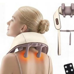 KppeX 6D Neck Massagers Pillow with Heat for Pain Relief Deep-Tissue
