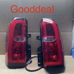OT121  Fit 15-19 GMC Yukon XL SUV Red  Led Bar Taillight Pair 