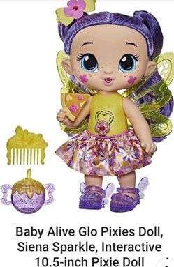 Baby Alive Glo Pixies Doll Siena Sparkle