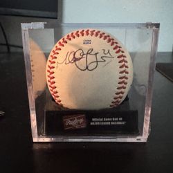 Michael Lorenzen signed baseball