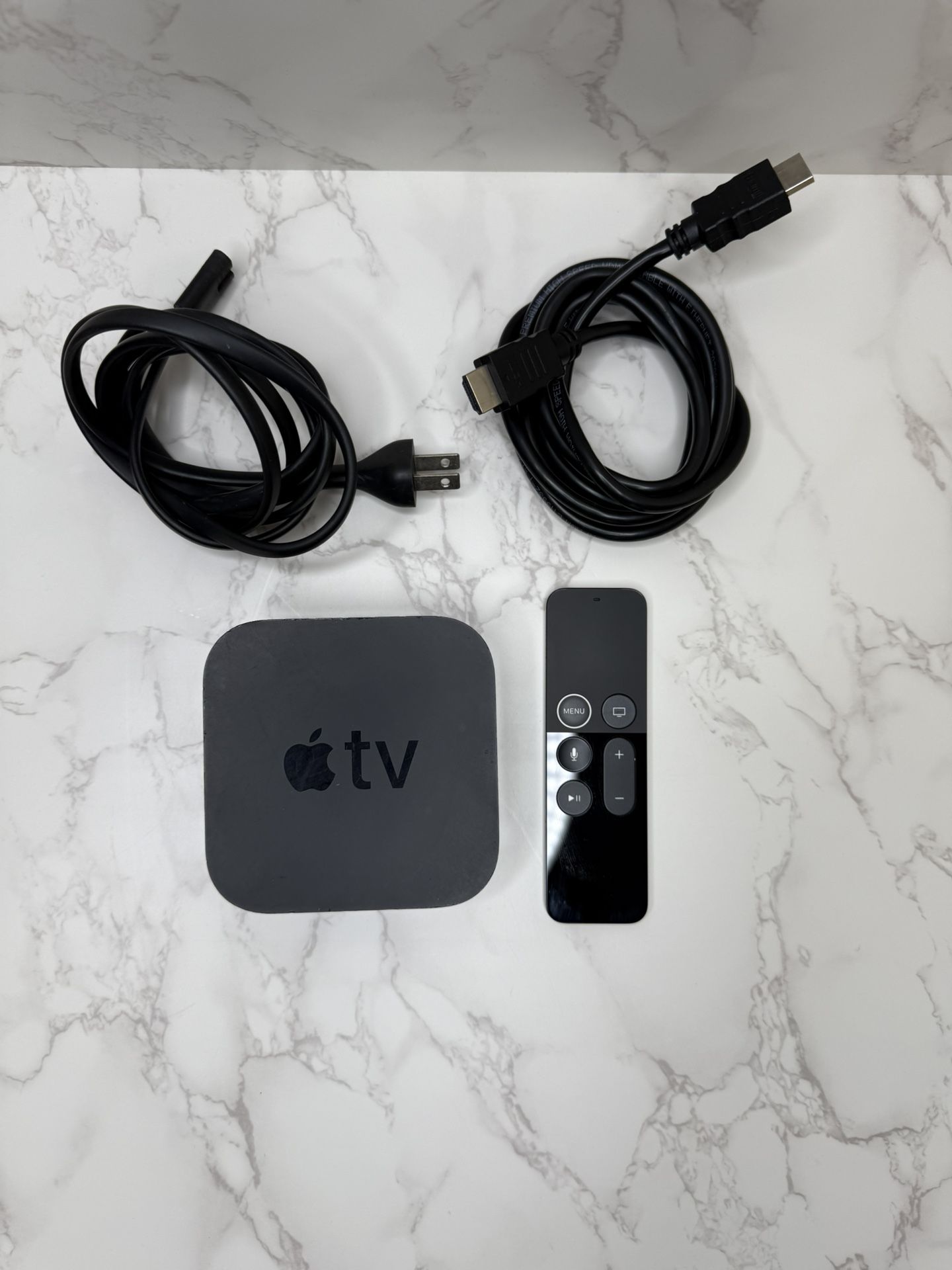 Apple TV 4K 32GB Media Streamer A1842 W/ Remote Power HDMI Charging Cable