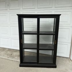 IKEA Hutch With Soft Close Glass Doors 