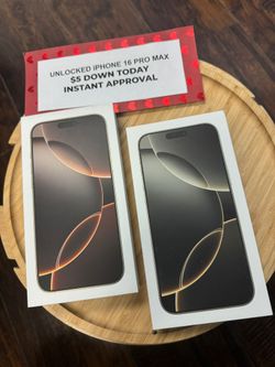 🚀 Only $5 DOWN, Finance Your Upgrade Today! 💥 Unlocked iPhone 16 Pro Max
