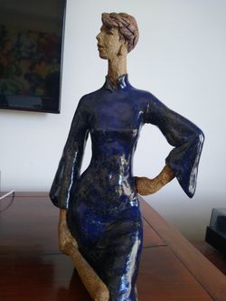 Statue of Shapley Woman with a Bat