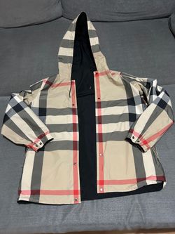 Original Burberry Reversible Check Hooded Jacket