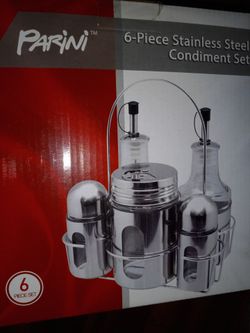 Parini 6-Piece Stainless Steel Condiment Set