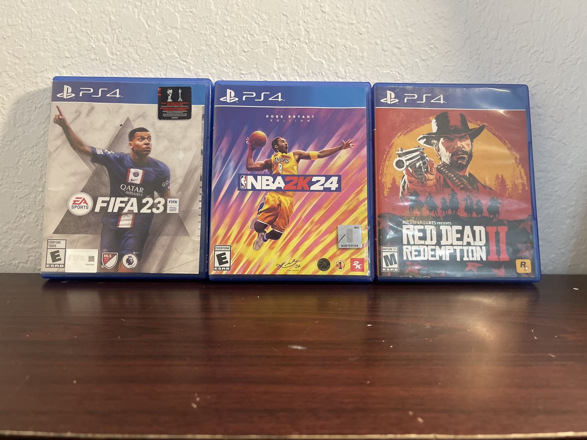 Three. PS four games.
