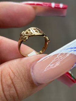 Gold baby ring