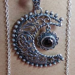 Elite  Shungite Celestial Sterling Silver Pendant 