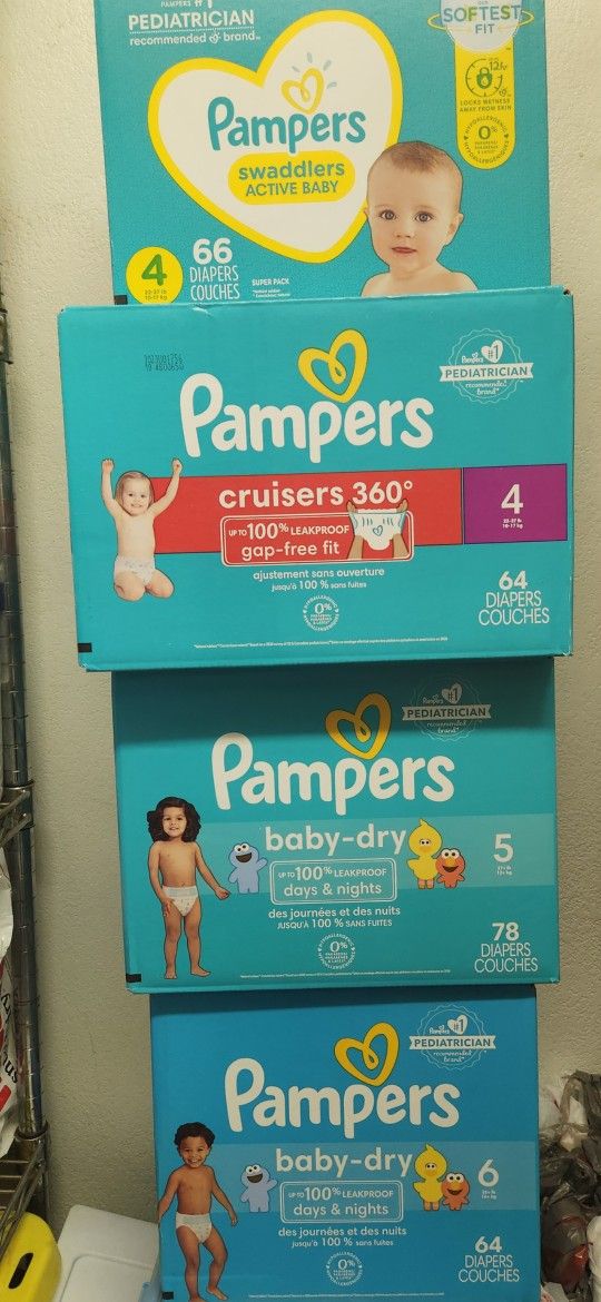 Pampers 6,5,4,4