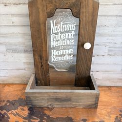 Antique Medicine Cabinet Box 
