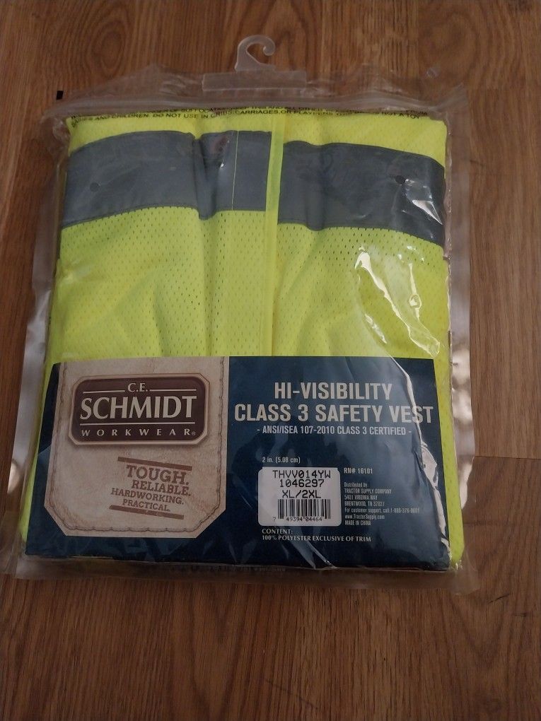 Construction Safety Vest For Men Size 2xl