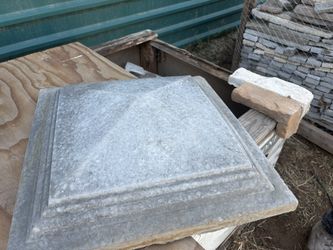18x18 Stone Pier / Wall Caps — $25 Each (Negotiable for Bulk)