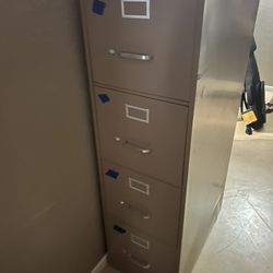 Two File Cabinets Black/Brown