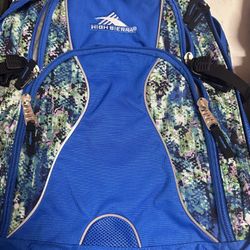 High Sierra Blue Backpack 