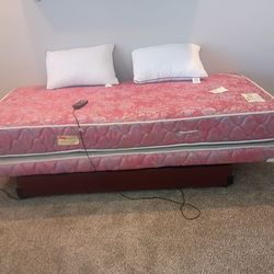 ADJUSTABLE TWIN BED- IN EXCELLENT CONDITION.  NO STAINS AND\OR RIPS. Comes with a corded remote.