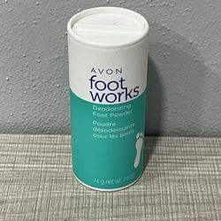 NEW Avon Foot Works Deodorizing Foot Powder - 2.6 oz