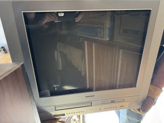 Vintage TV Television Dual Deck Toshiba DVD VCR Combo TV