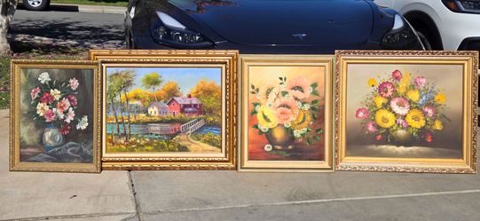 Inherited Vintage Oil Paintings