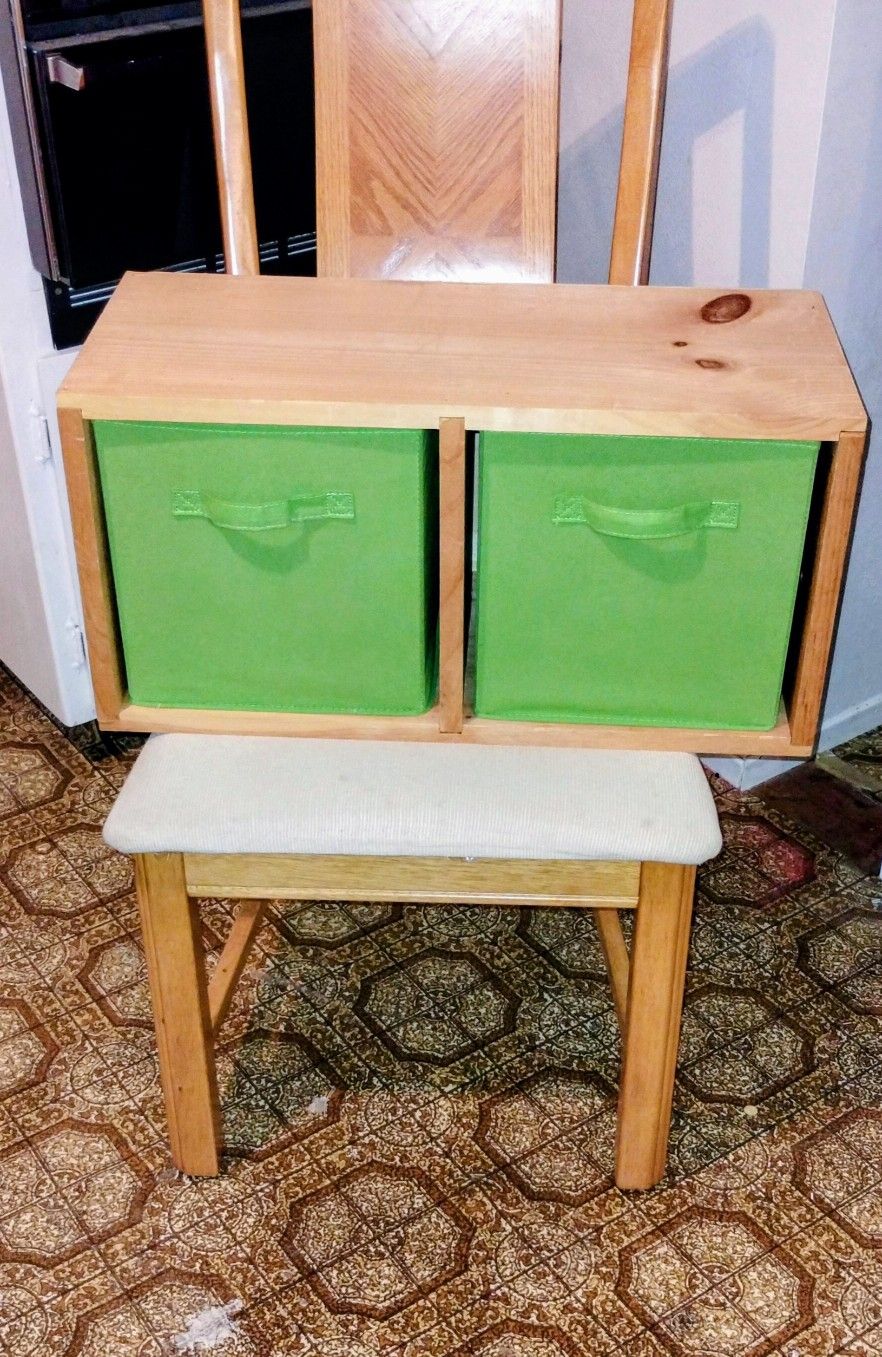 Wooden Storage Cubbie Box..Has 2 -11 Inch Tall