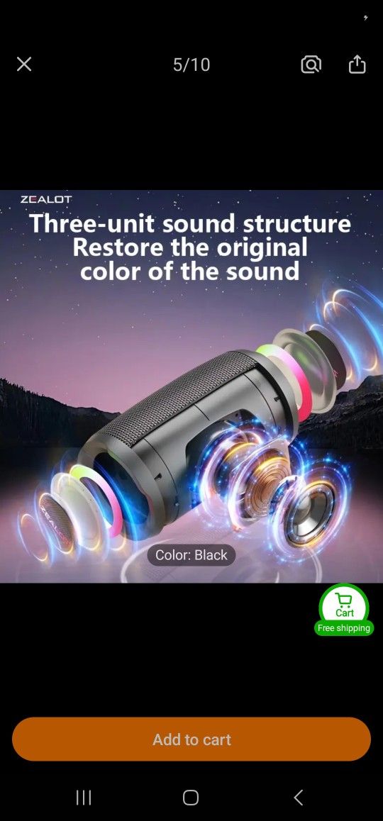 New portable Bluetooth speaker big battery 3,600ma