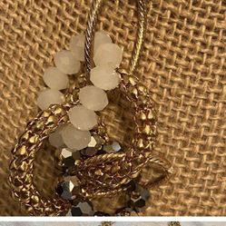 Eclectic Golden chain fashion necklace high quality beads 
