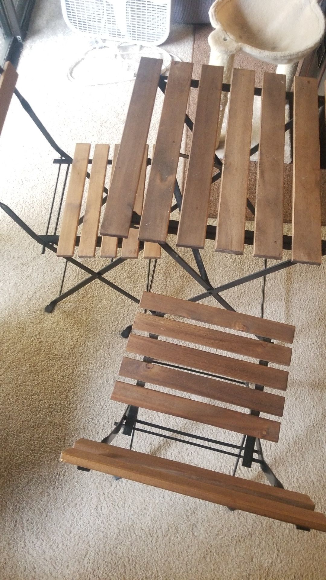 Table and chairs folding set