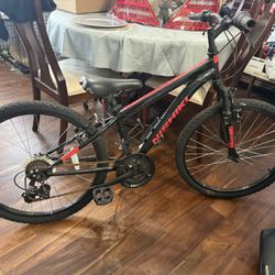 Nishiki Pueblo 24" Mountain Bike Black Red 
