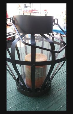 Iron Candle Votives With Candles 