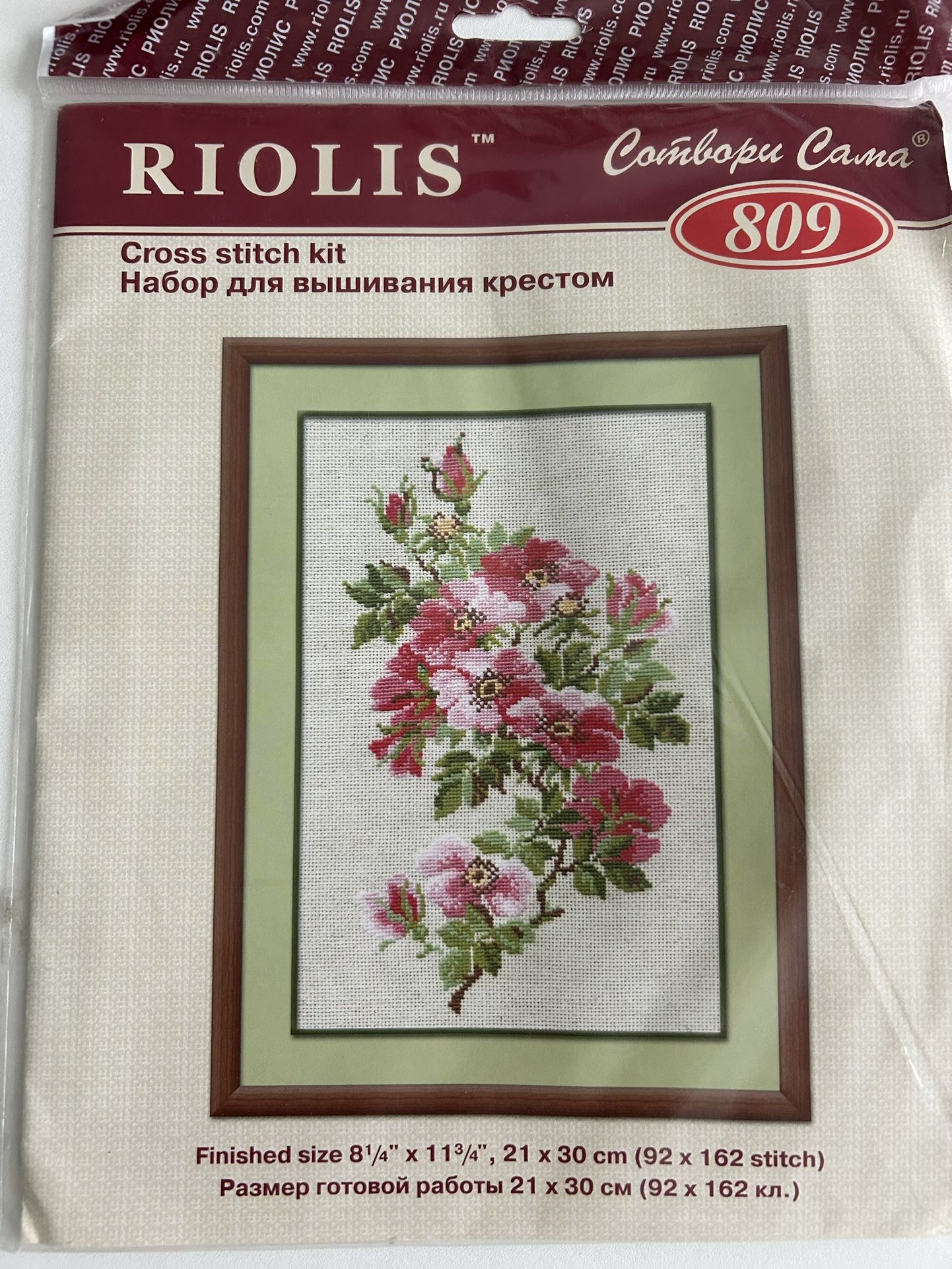 RIOLIS 809 Counted Cross Stitch kit “ May Wild Rose “