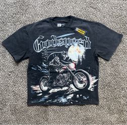 Men’s medium size Godspeed Graphic T-Shirt Black