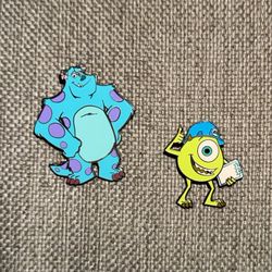 Sulley & Mike Disneyland Trading Pins 