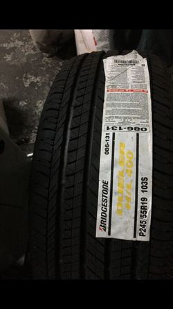 19" one new tire 245/55R19 Bridgestone