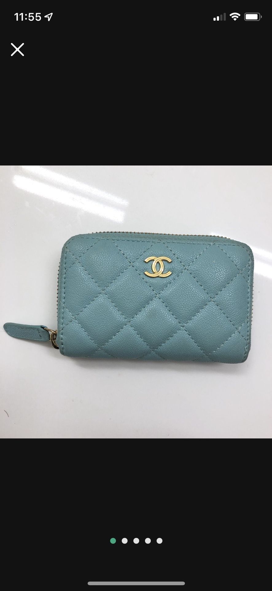 Chanel Quilted Coin Purse Beautiful