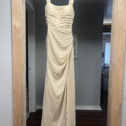 Azazi Tan Formal Dress – Open Back, New With Tags