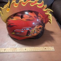 Disney Cars Lighting Mc Queen Boys Bike Helmet 