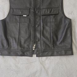 Leather Club Style Vest