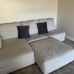 Small Sectional Couch With Ottoman